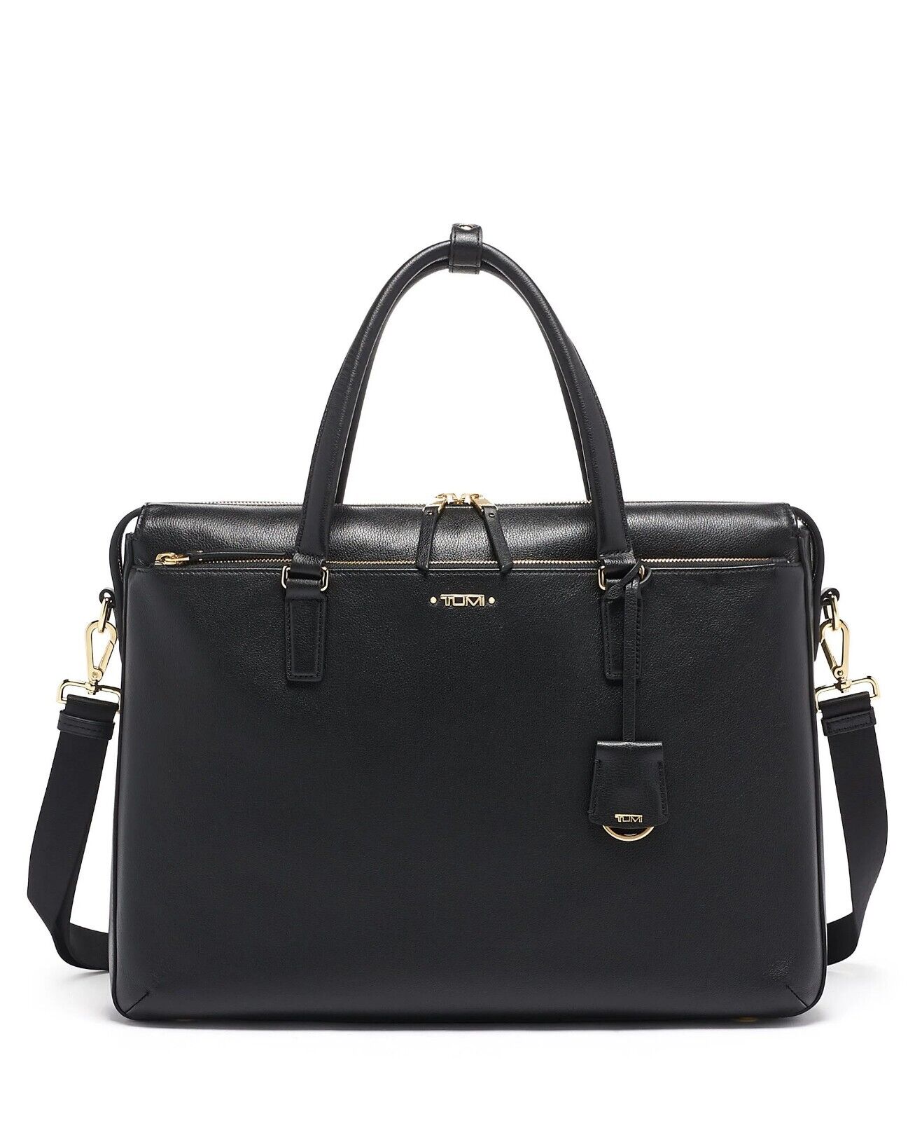 TUMI Chandler business brief case tote carry-on bag laptop Voyageur leather