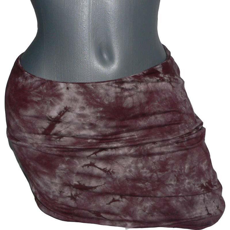 LEYENDECKER LA tie dye S convertible strapless top /mini tube skirt designer-Tops & Blouses-Leyendecker-Small-Brown tie dye-Jenifers Designer Closet
