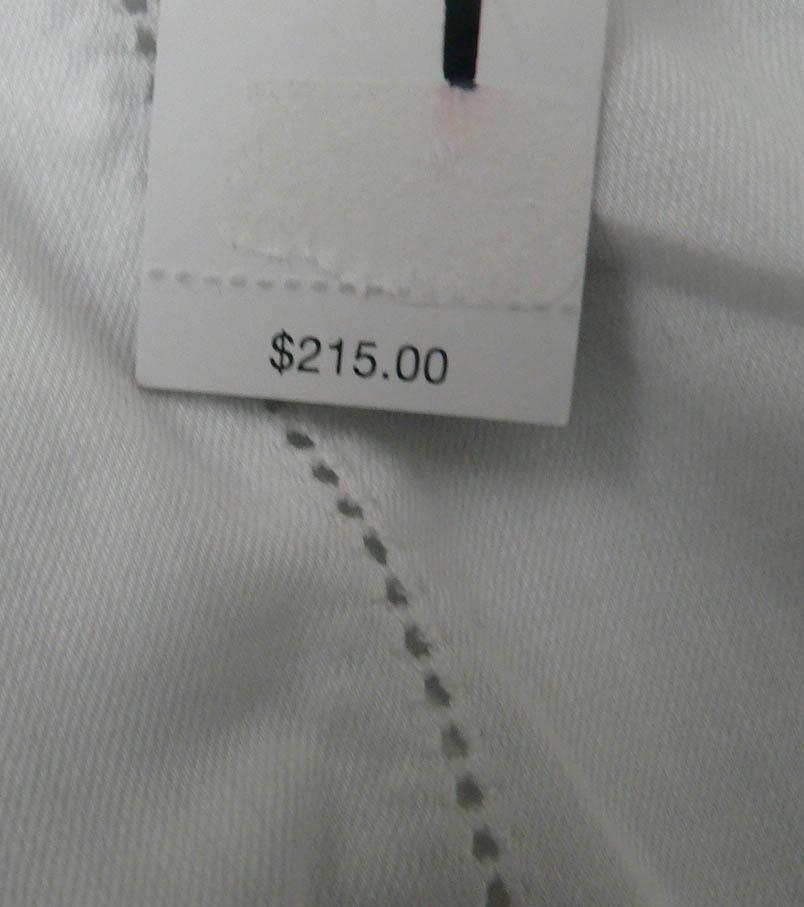 ELIE TAHARI white mini skirt eyelet tiered hem 12 $215 cotton designer short - Jenifers Designer Closet