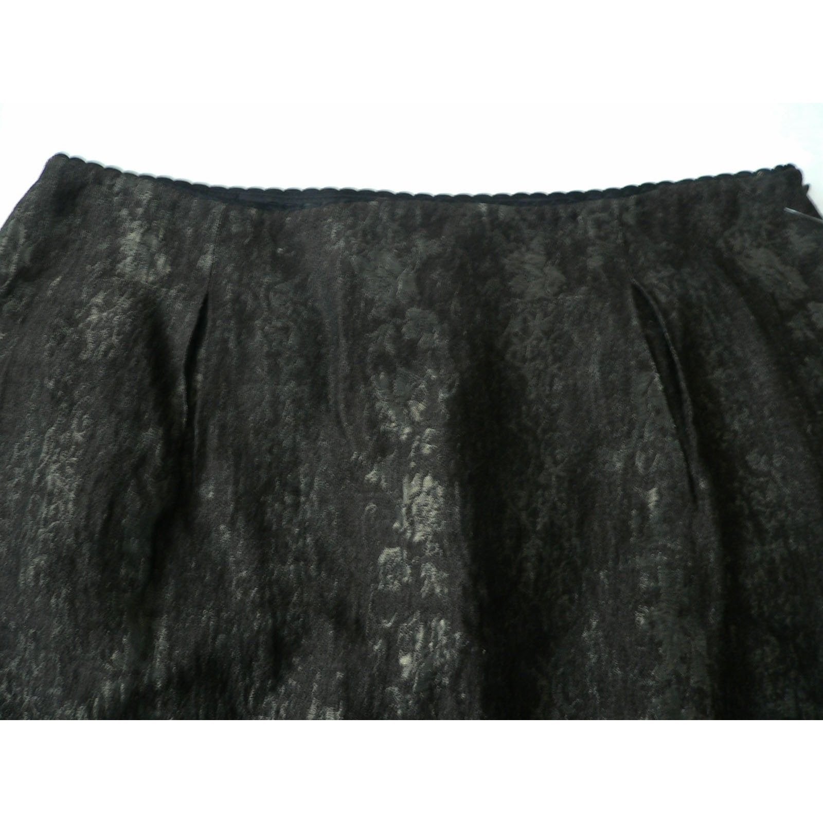 ELIE TAHARI Skirt PIA dressy cocktail career 8 $348 Jacquard shimmer-Skirts-Elie Tahari-8-Brown/metallic-Jenifers Designer Closet