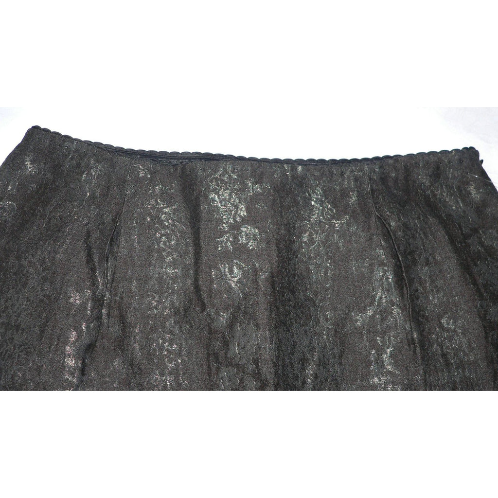 ELIE TAHARI Skirt PIA dressy cocktail career 8 $348 Jacquard shimmer-Skirts-Elie Tahari-8-Brown/metallic-Jenifers Designer Closet