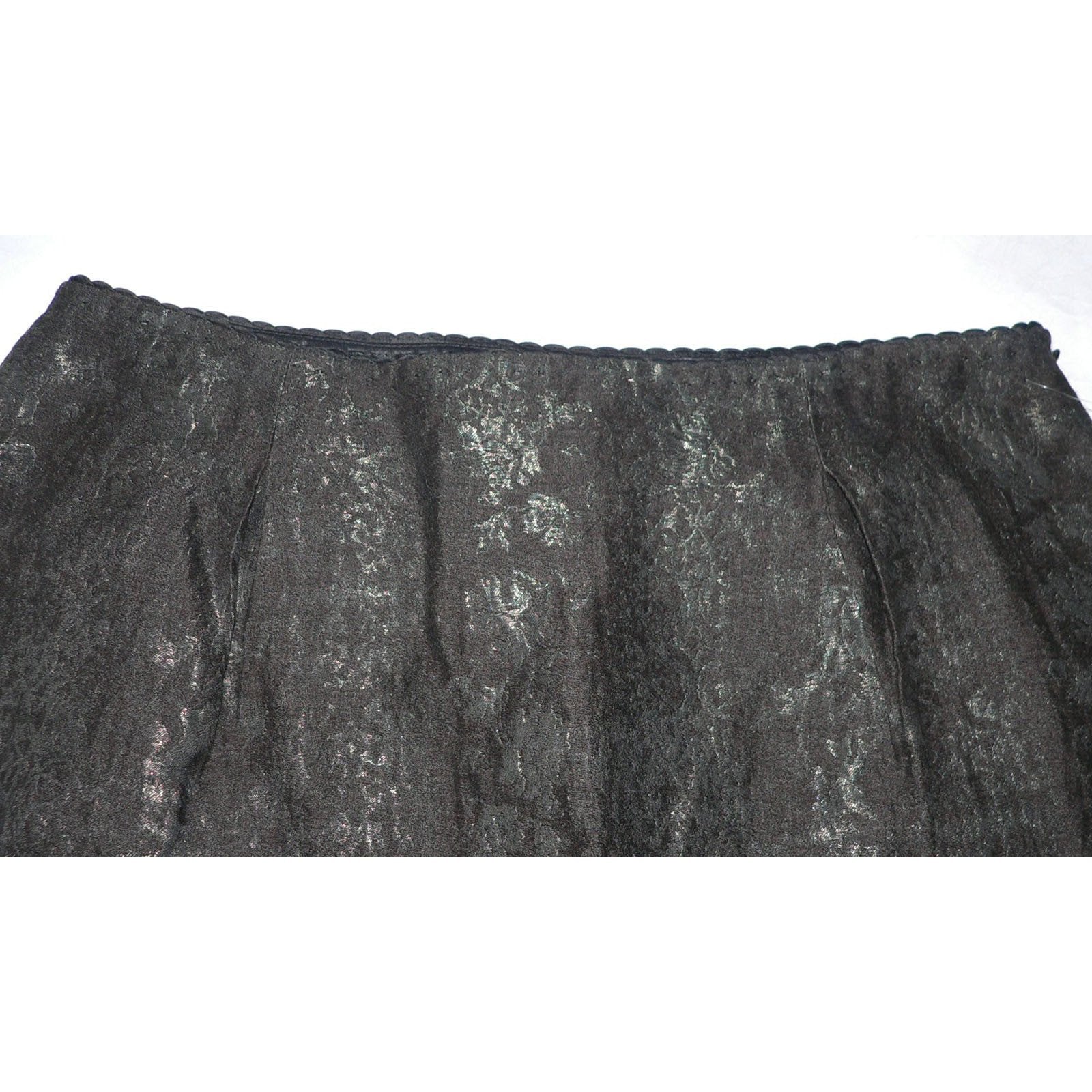 ELIE TAHARI Skirt PIA dressy cocktail career 8 $348 Jacquard shimmer-Skirts-Elie Tahari-8-Brown/metallic-Jenifers Designer Closet