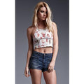 HOUSE of HARLOW denim jean shorts 27 hi-rise braided trim HH Nicole Ritchie-Shorts-House of Harlow-27-Blue-Jenifers Designer Closet