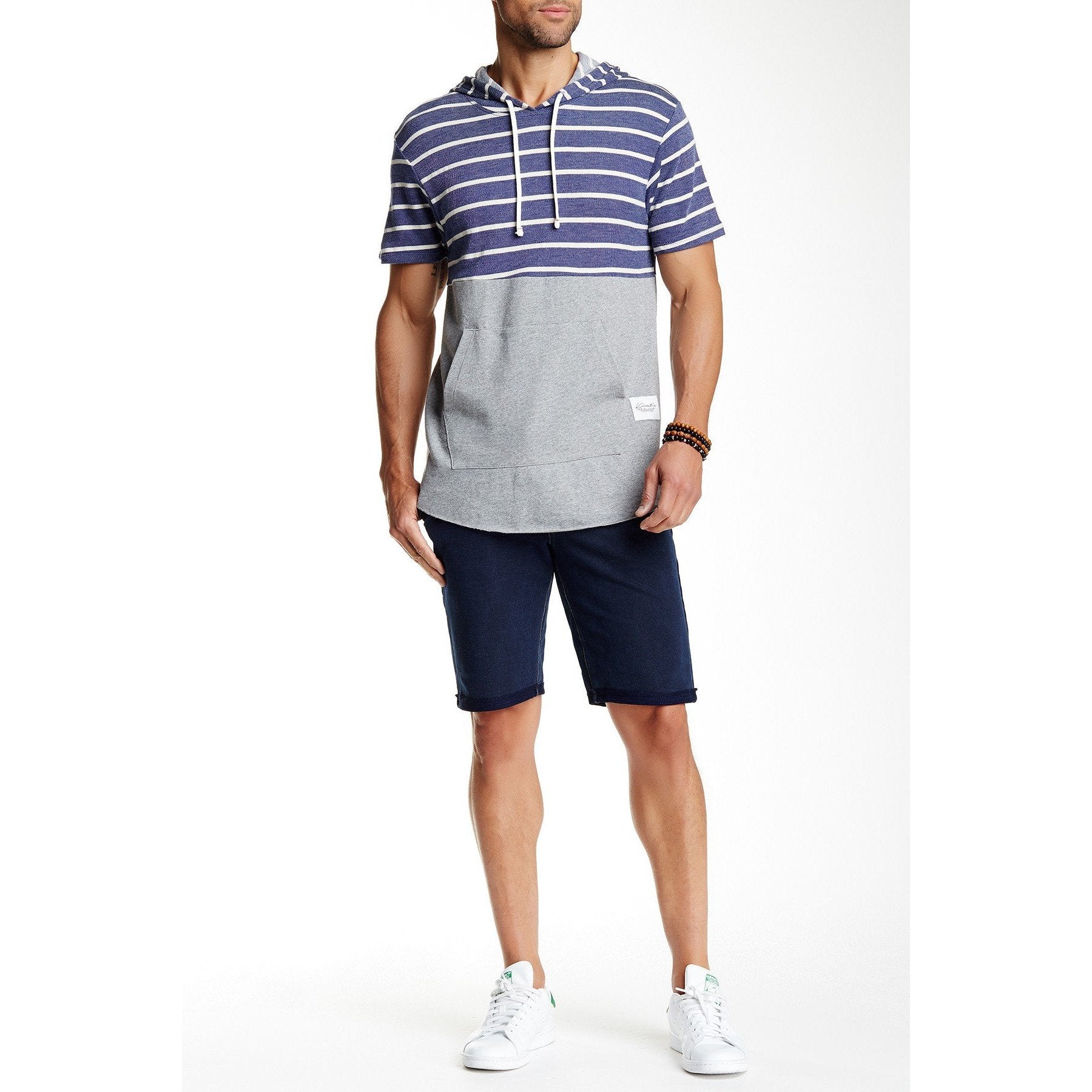 KINETIX men's shorts 36 slim straight indigo travel cotton stretch $128-Shorts-Kinetix-36-Blue-Jenifers Designer Closet