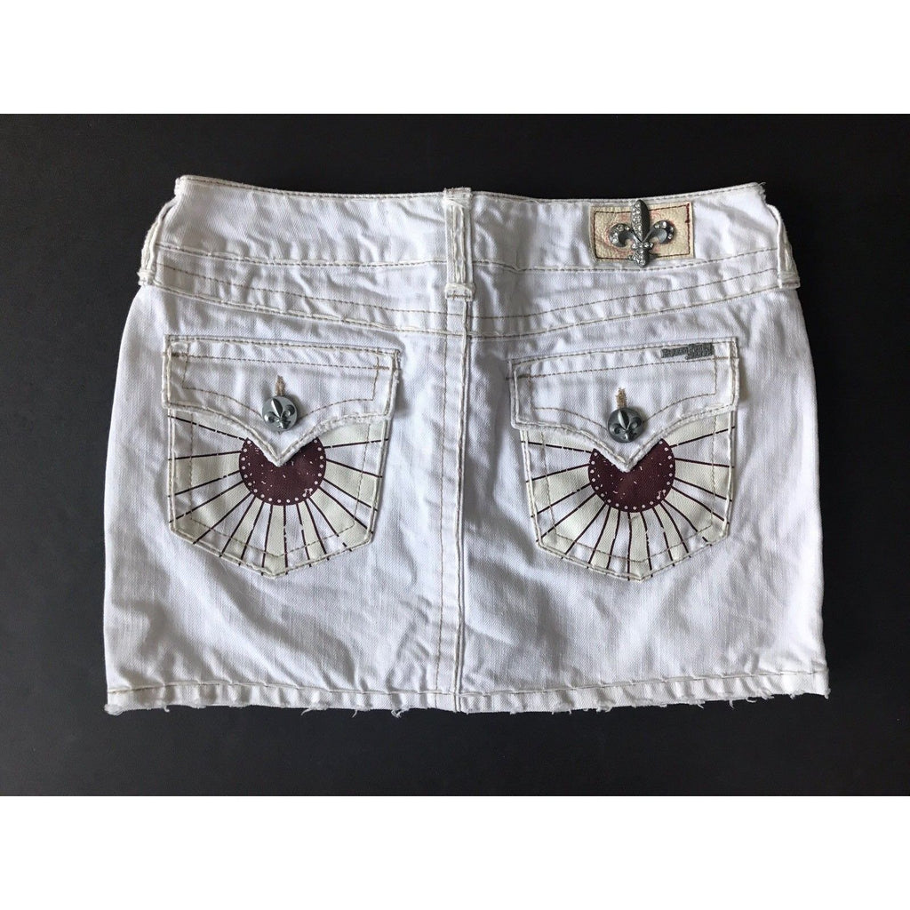 LAGUNA BEACH JEANS Co. 25 Denim White Mini Skirt short-Skirts-Laguna Beach-25-White-Jenifers Designer Closet