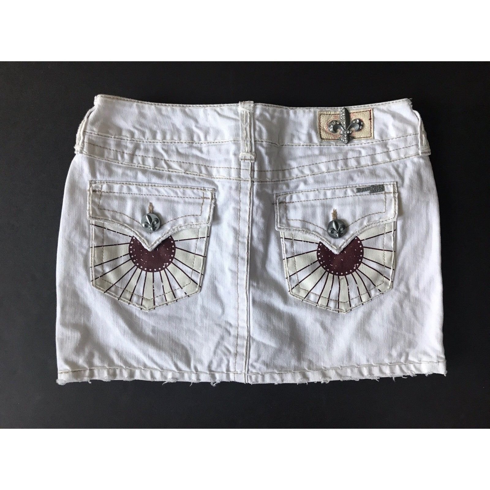 LAGUNA BEACH JEANS Co. 25 Denim White Mini Skirt short-Skirts-Laguna Beach-25-White-Jenifers Designer Closet