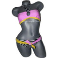 Le Doux pink zebra bikini swimsuit