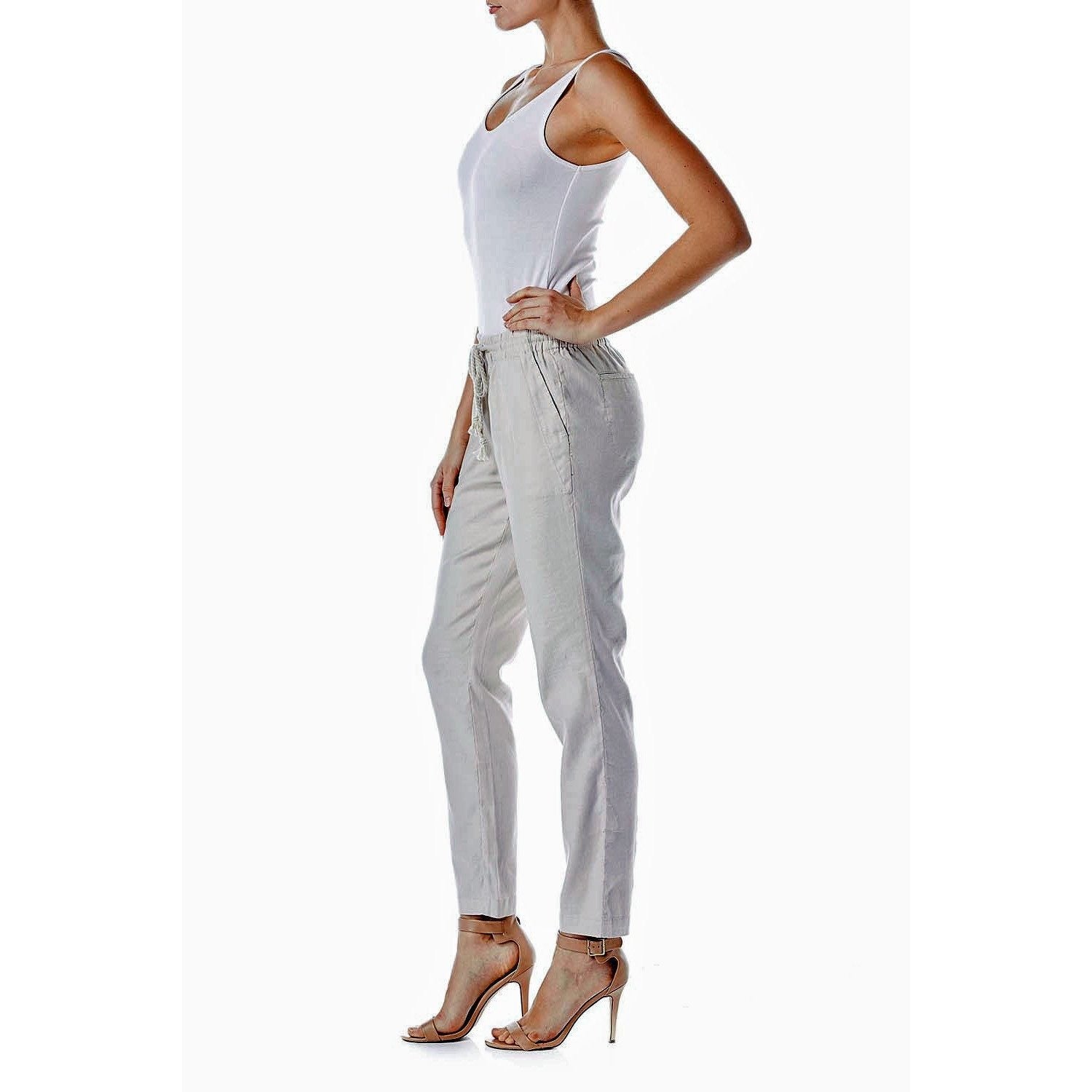 Anthropologie LEVEL 99 L jogger pants slacks trousers Premium denim jeans-Pants-Level 99-Large-Stone-Jenifers Designer Closet