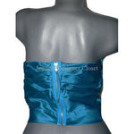 MARC JACOBS 8 strapless corset bustier zipper top pinstripe-Tops & Blouses-Marc Jacobs-8-Blue-Jenifers Designer Closet