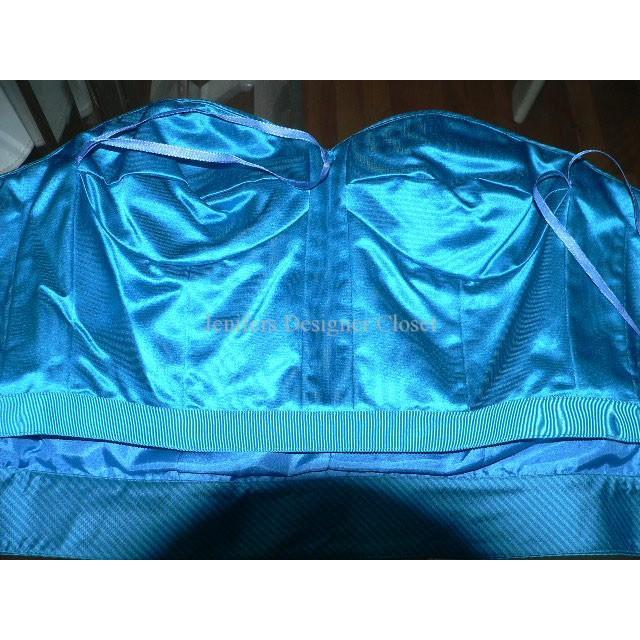 MARC JACOBS 8 strapless corset bustier zipper top pinstripe-Tops & Blouses-Marc Jacobs-8-Blue-Jenifers Designer Closet