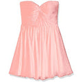 MINUET dress S formal cocktail prom wedding lined strapless twist chiffon-Dress/Formal-Minuet-Small-Peach-Jenifers Designer Closet