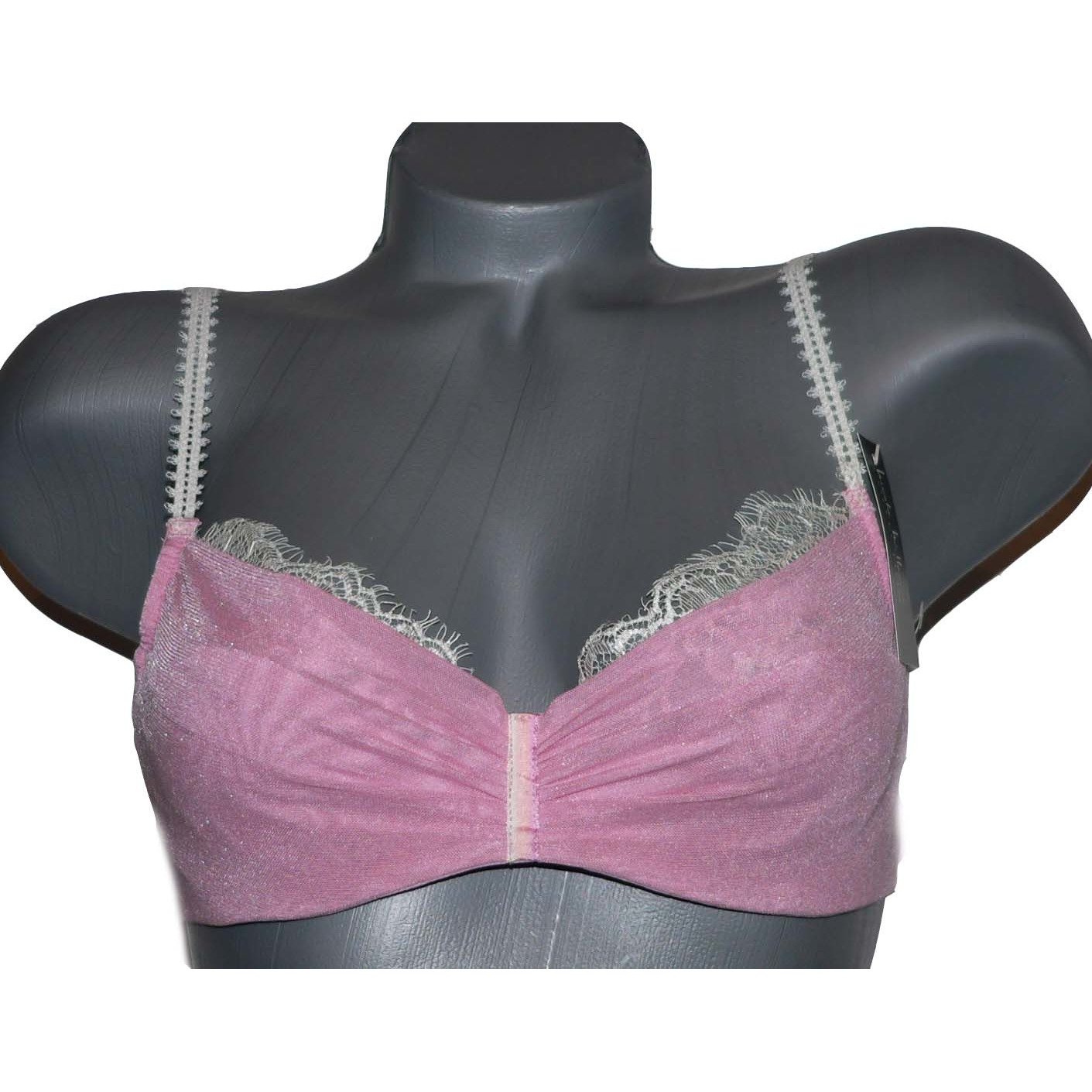 NICOLE MILLER Bra pink leopard 36C designer pink leopard - Jenifers Designer Closet