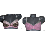 NICOLE MILLER Bra pink leopard 36C designer pink leopard - Jenifers Designer Closet