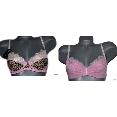 NICOLE MILLER Bra pink leopard 36C designer pink leopard – Jenifers  Designer Closet