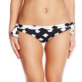 NORMA KAMALI XS swimsuit bikini bottoms eric side tie separates black-Swimwear-Norma Kamali-XS-Black/white-Jenifers Designer Closet