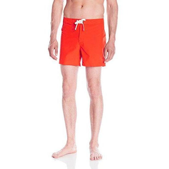 PULLIN Tzar 36 swim trunks board shorts France Pull-In XL swim men's-Swimwear-PULLIN-36-Orange/Navy-Jenifers Designer Closet
