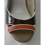 RAFE NY platform wedge shoes heels patent $315 brown patent leather-Heels-RAFE New York-Jenifers Designer Closet