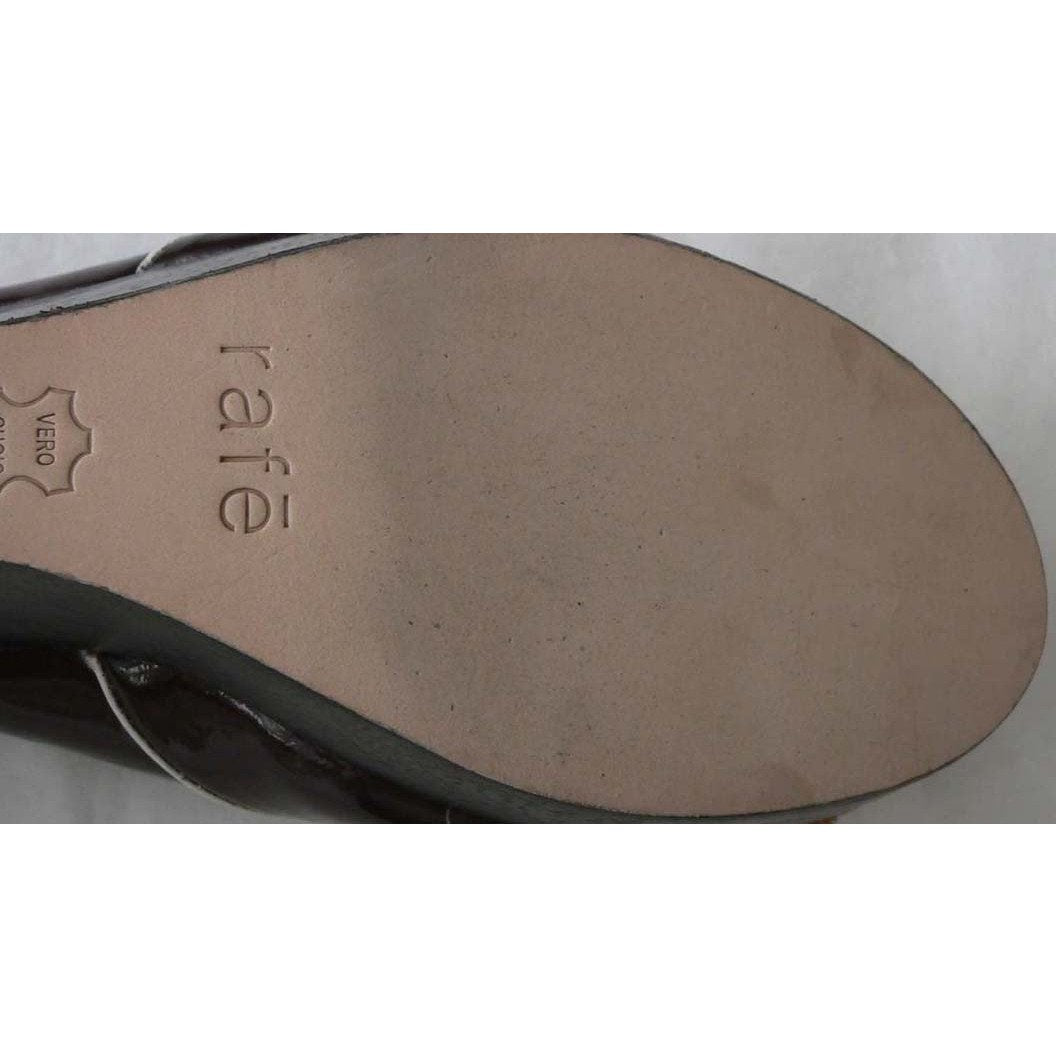 RAFE NY platform wedge shoes heels patent $315 brown patent leather-Heels-RAFE New York-Jenifers Designer Closet