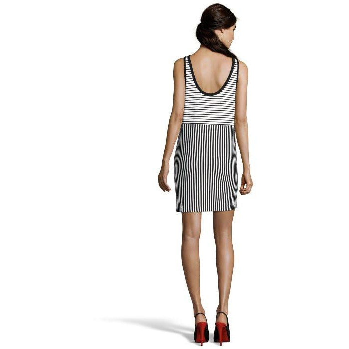 REBECCA MINKOFF tank dress XS Summer jersey striped black white Brady Jenifers Designer Closet REBECCA MINKOFF tank dress XS Summer jersey striped black white Brady Jenifers Designer Closet