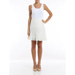SEE by CHLOE trapeze skirt lace 40 4 off-white lined mini felted $359 soft-Skirts-See by Chloé-40/4-Off-white-Jenifers Designer Closet