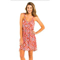 TORI PRAVER S swimsuit cover up Dress aztec Print Sundress-Dresses-Tori Praver-Small-Multi-Jenifers Designer Closet