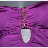 TRINA TURK strapless XS bandeau swimsuit designer purple-Swimwear-Trina Turk-XS-Purple-Jenifers Designer Closet