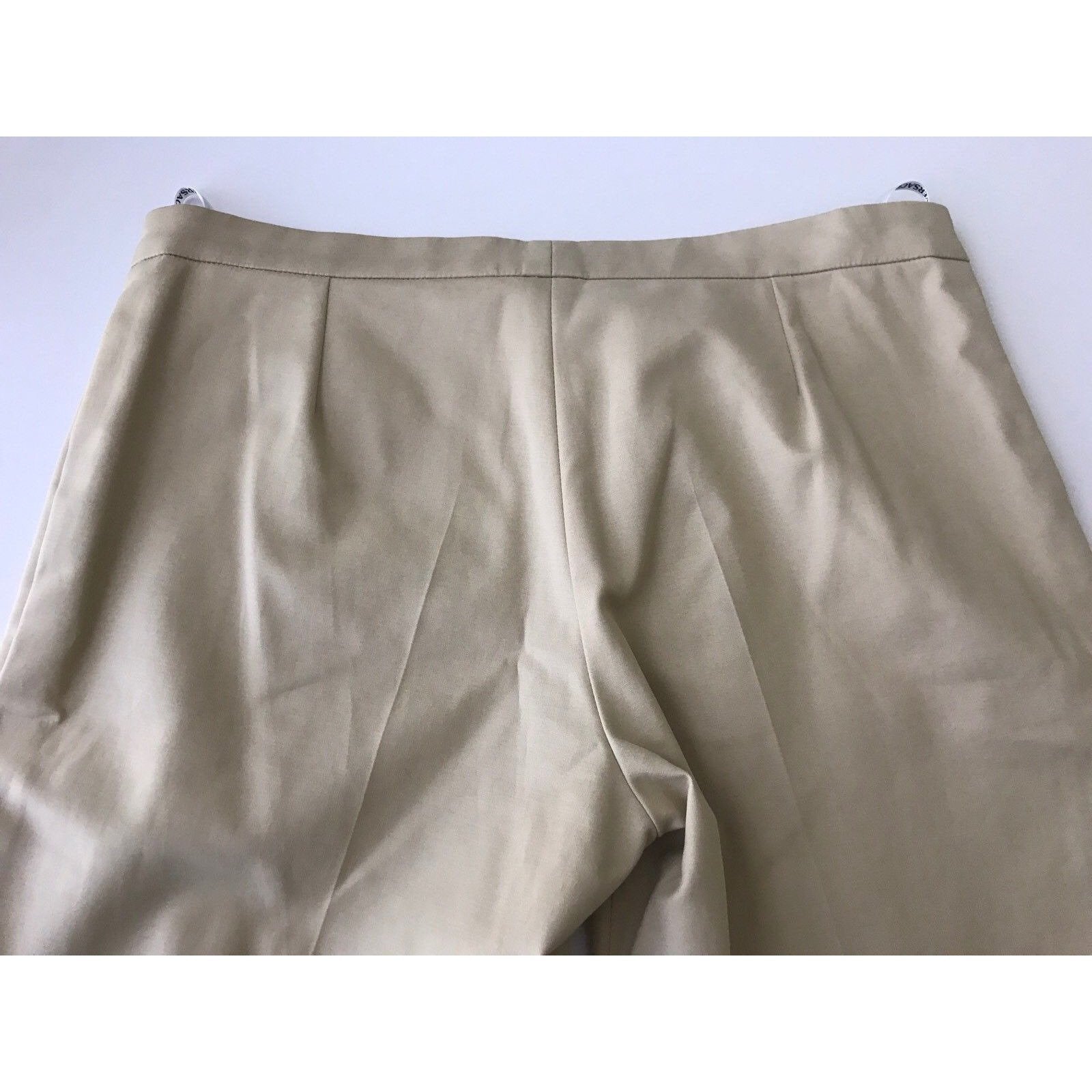VERSACE 42 6 pants slacks trousers cropped capris tan Italy couture ankle-Pants-Versace-42/6-Tan-Jenifers Designer Closet