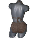 VIX bikini S swimsuit brazilian sexy taupe textured 2 4-Swimwear-VIX-Small-Cocoa-Jenifers Designer Closet