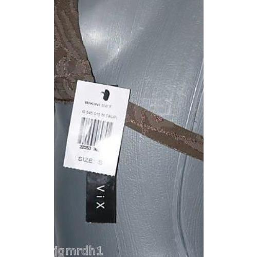 VIX bikini S swimsuit brazilian sexy taupe textured 2 4-Swimwear-VIX-Small-Cocoa-Jenifers Designer Closet